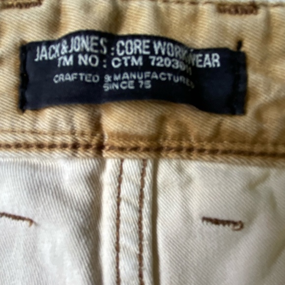Jack & Jones Mens Osaka Long Brown Denim Durable Core-Workwear Shorts- Sz- 36 - Picture 8 of 16